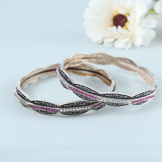 Priyal Charming Silver Bangles