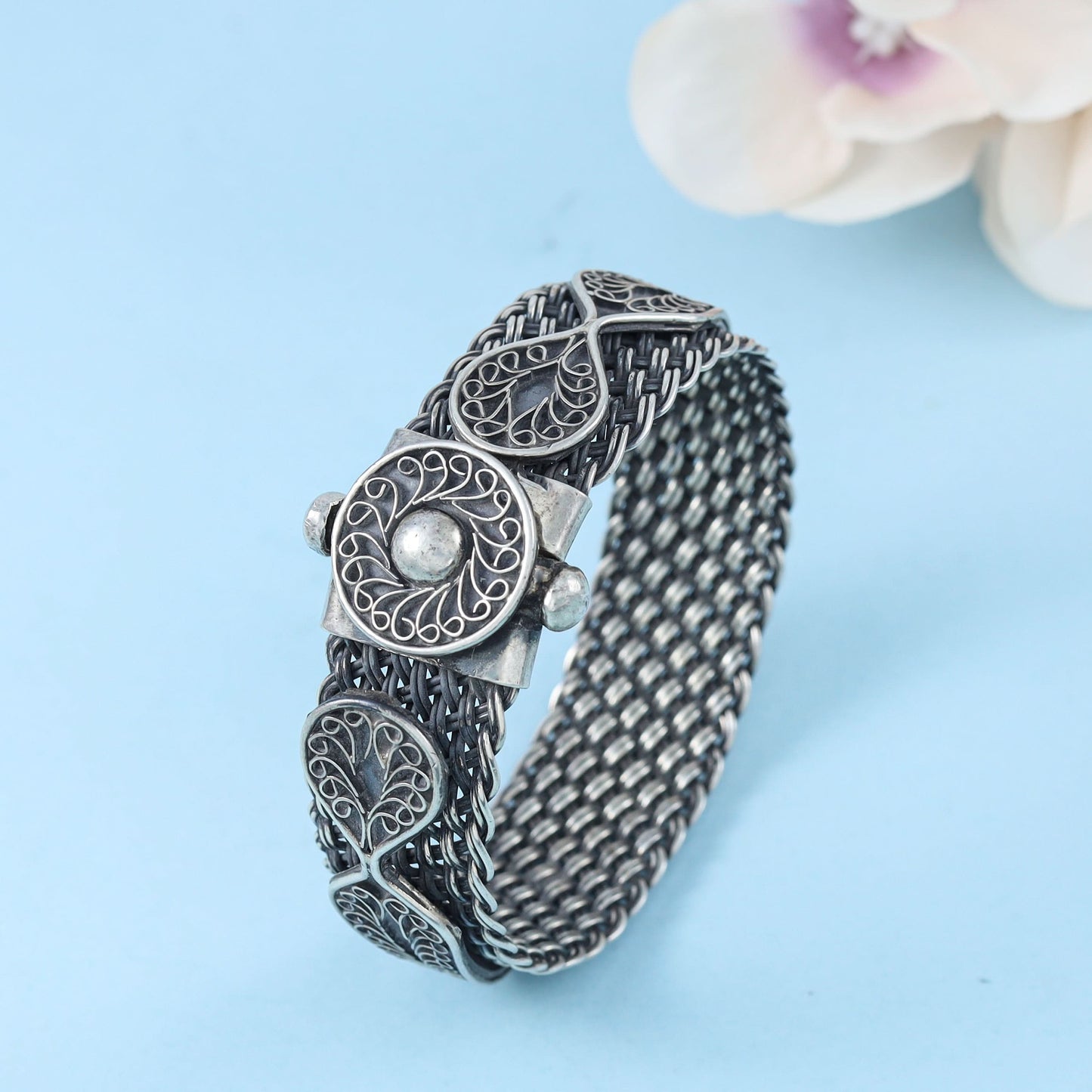 Glorious Silver Bangle