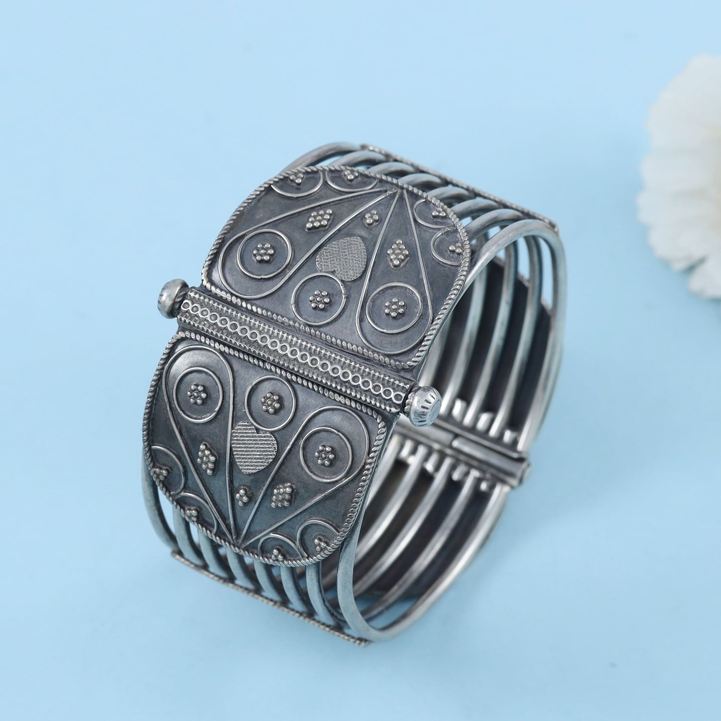 Modern Silver Bangle