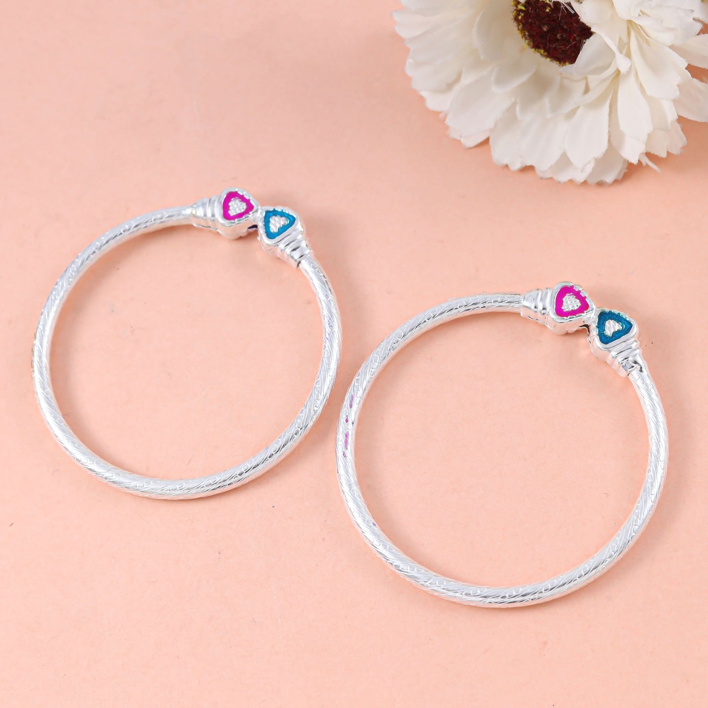 Sanya Silver Baby Bangles