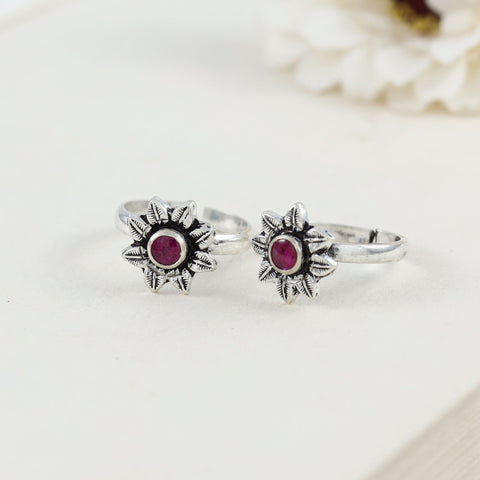 Diya Classy Silver Toe Rings