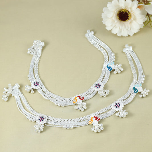 Ashiana Silver Anklets