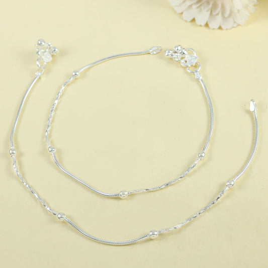 Kashvi Silver Anklets