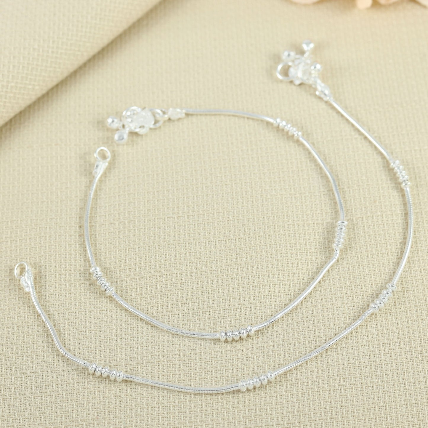 Navika Silver Anklets