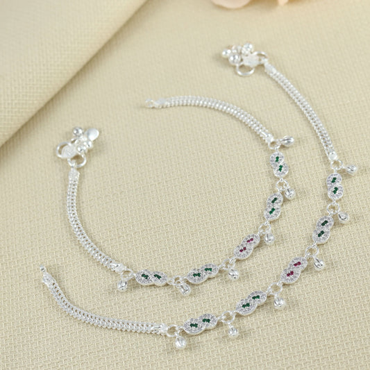 Garima Silver Anklets