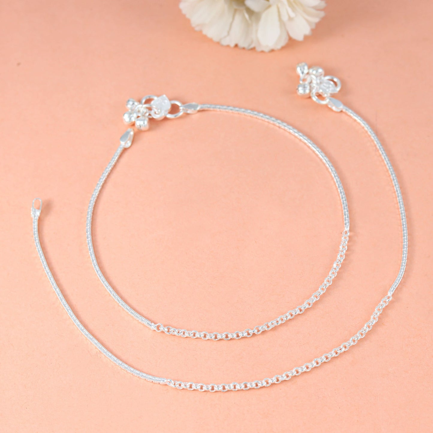 Ridhi Silver Anklets