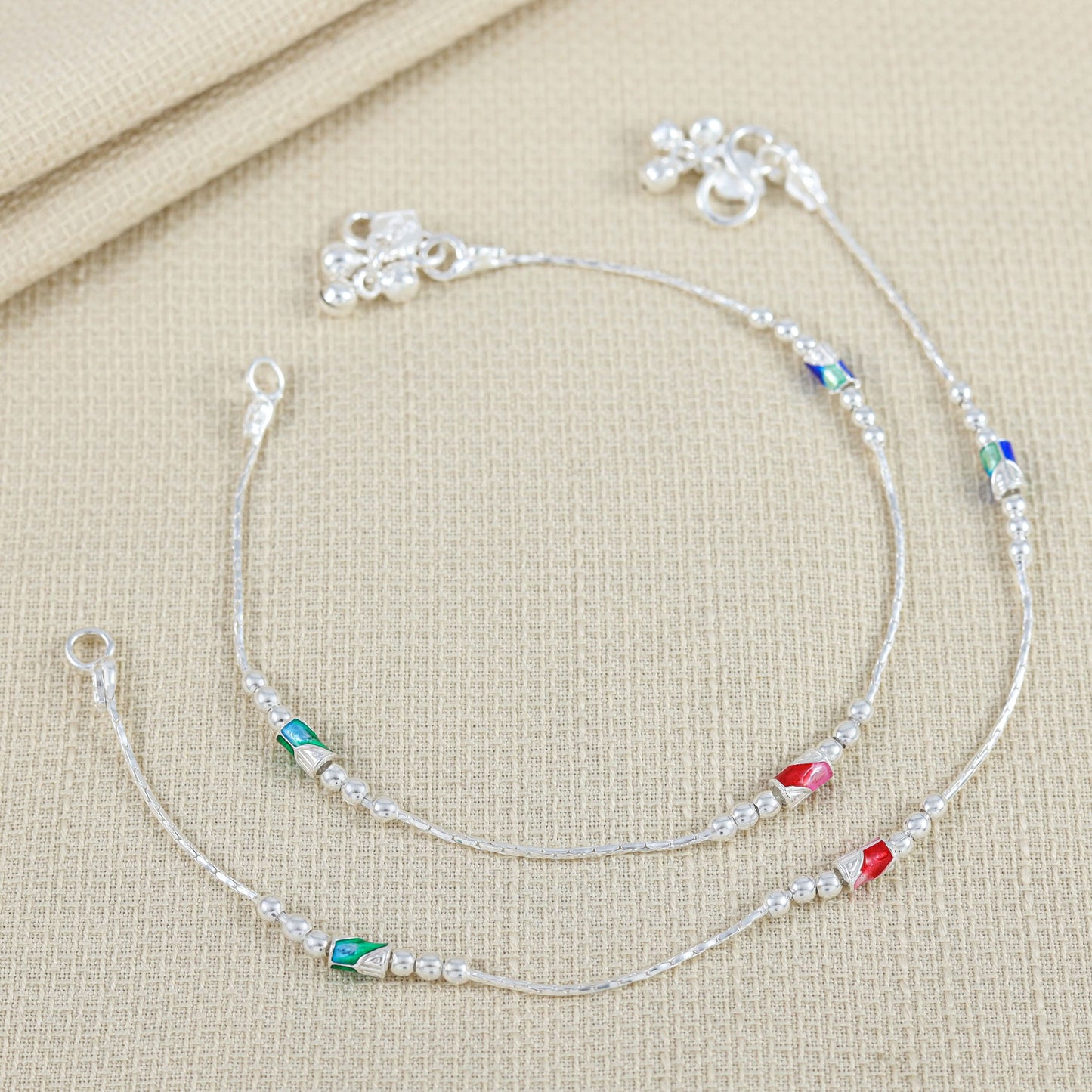 Mini Classy Silver Anklets