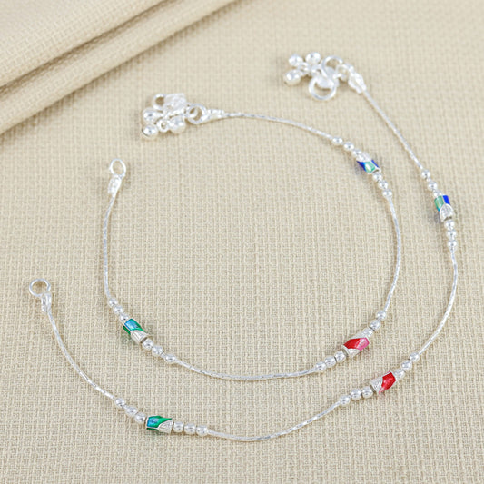 Mini Classy Silver Anklets