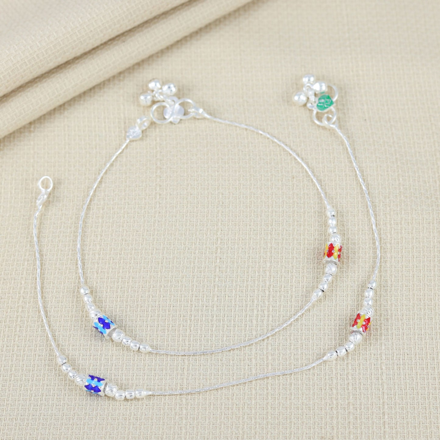 Lalita Silver Anklets