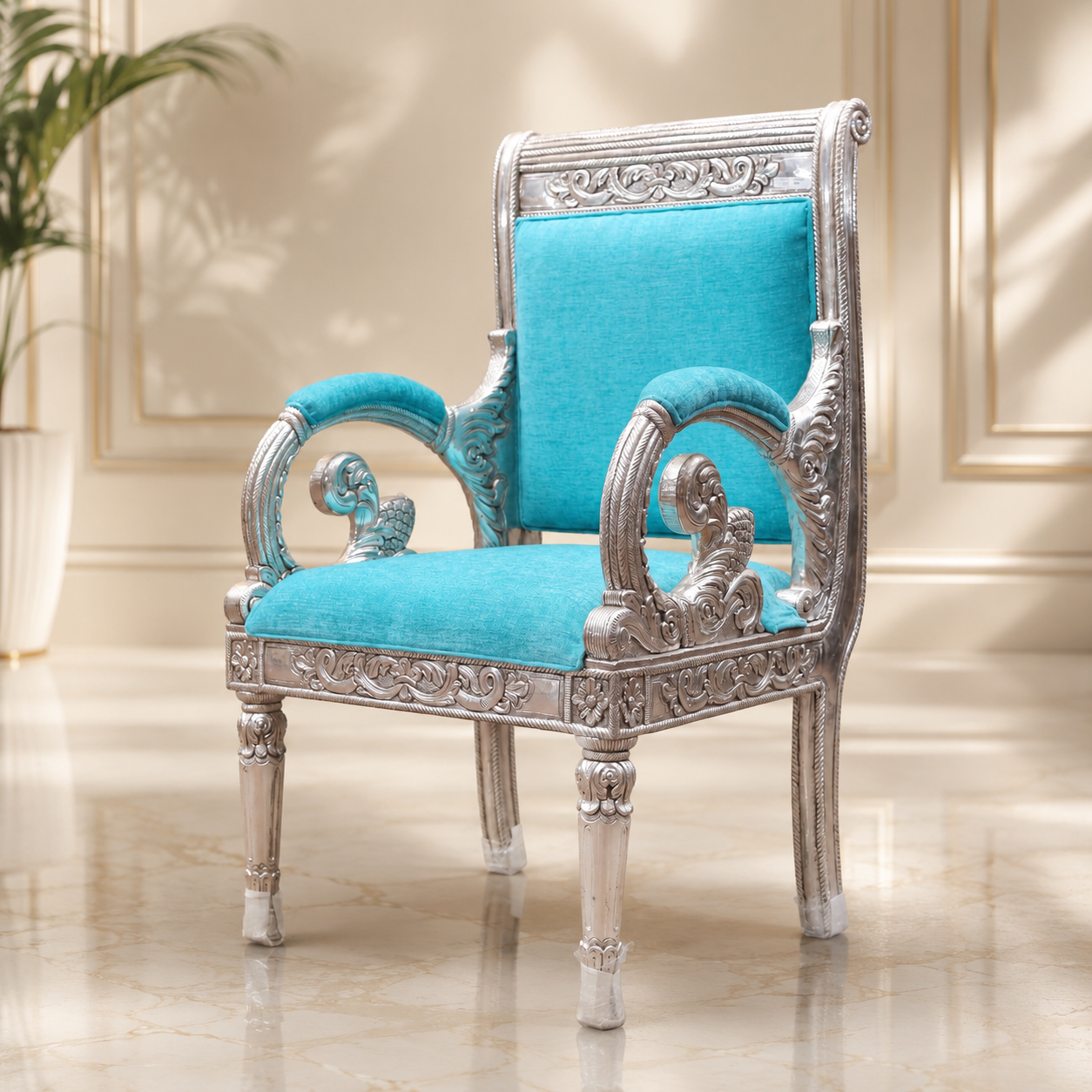 Sensational Classy Silver Chair