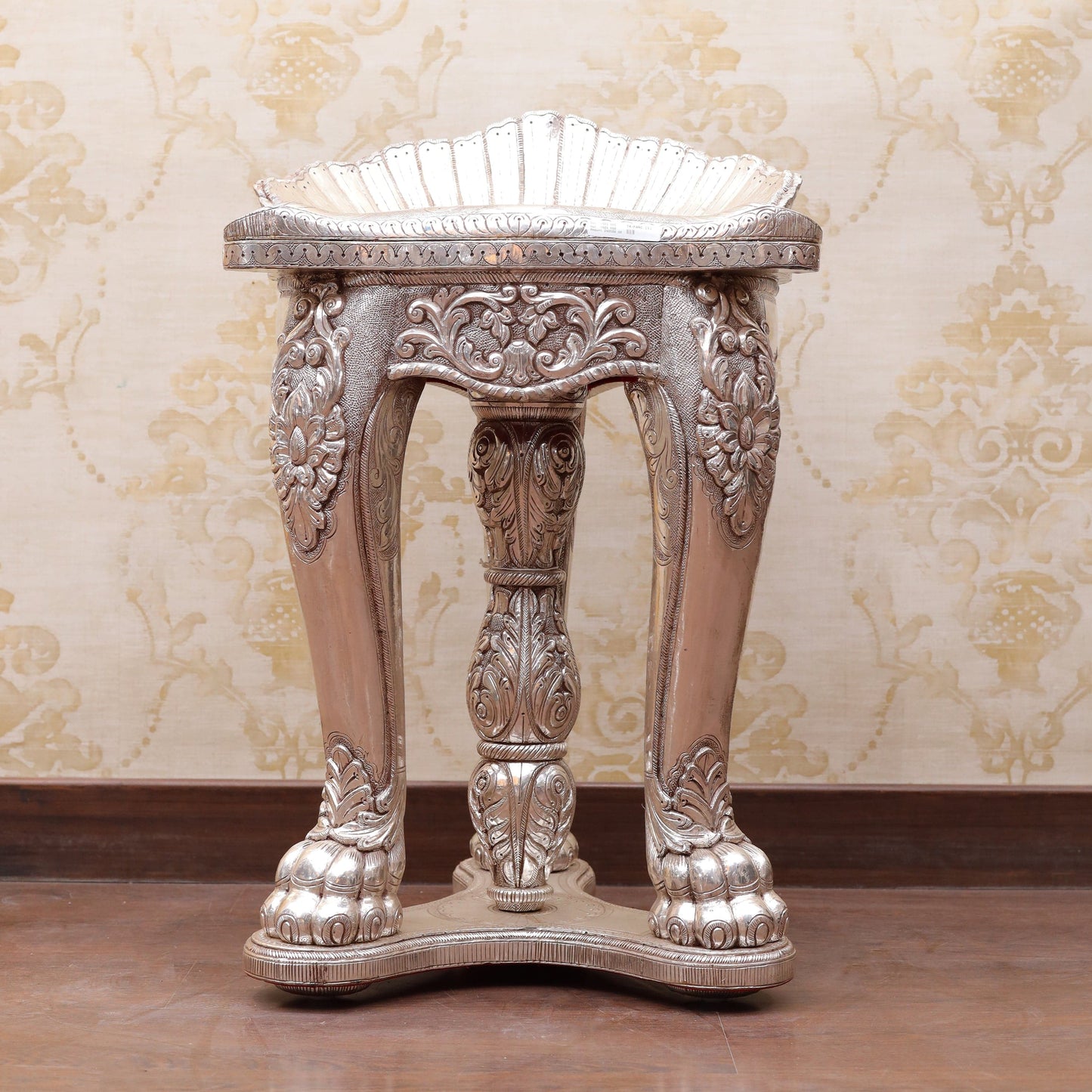 Ravishing Silver Stool Chair