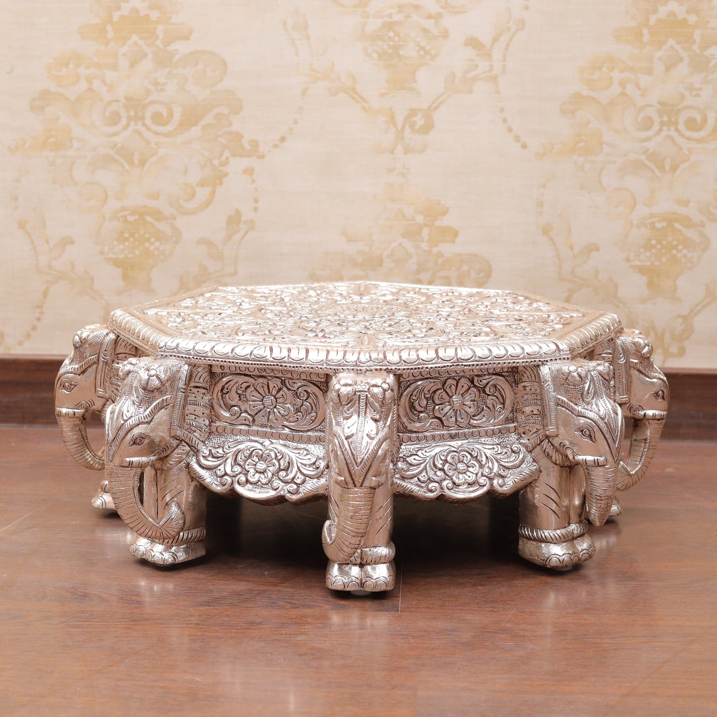 Dazzling Silver Chowki