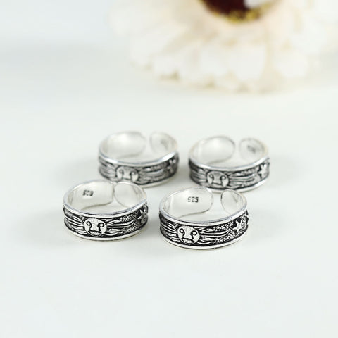 Ethereal Silver Toe Rings