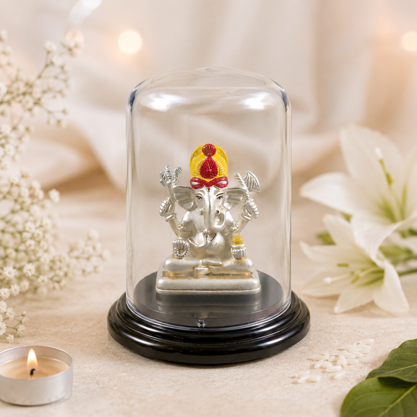 Shubh Aarambh Silver Ganesh Idol