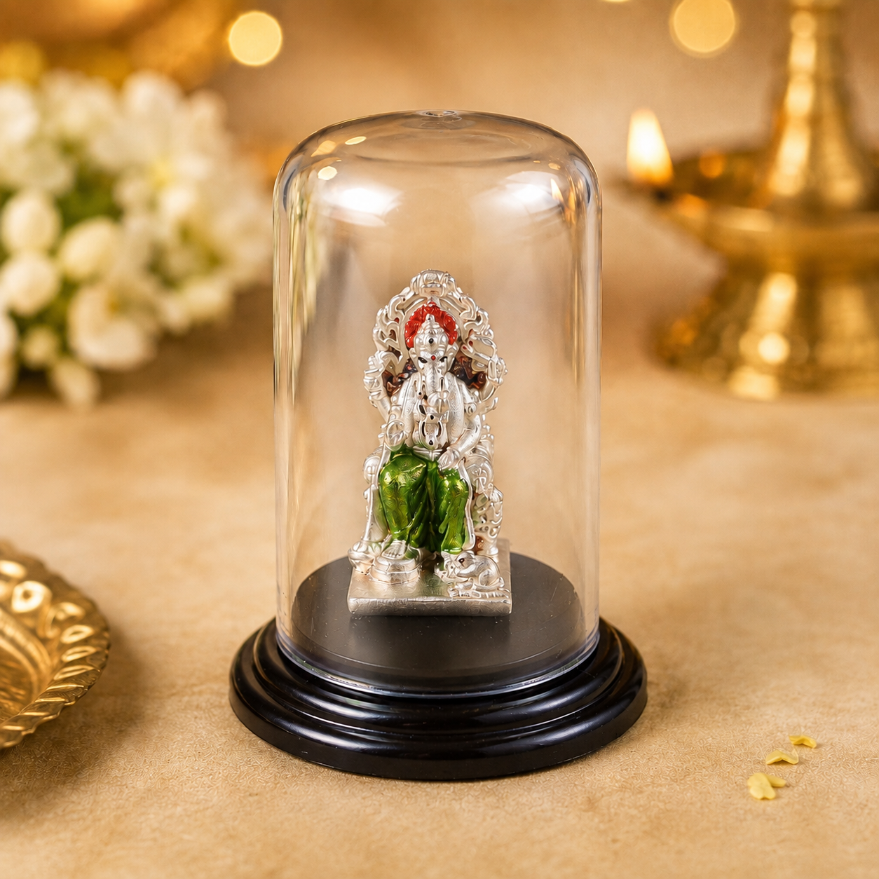 Shubh Hari Ganpati Silver Idol