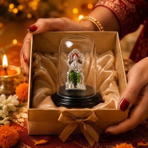 Shubh Hari Ganpati Silver Idol