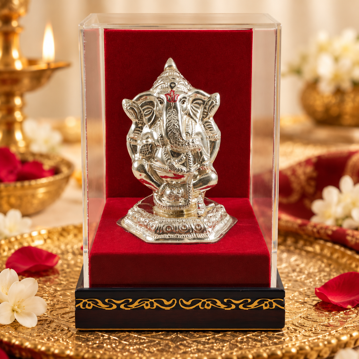 Siddhivinayak Silver Grace Idol