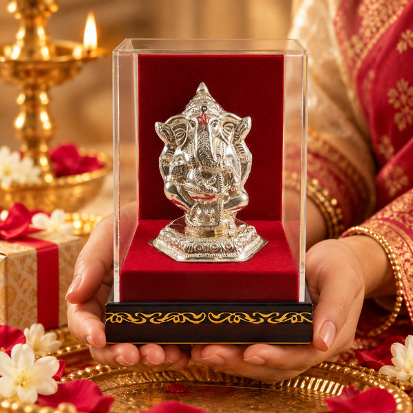 Siddhivinayak Silver Grace Idol