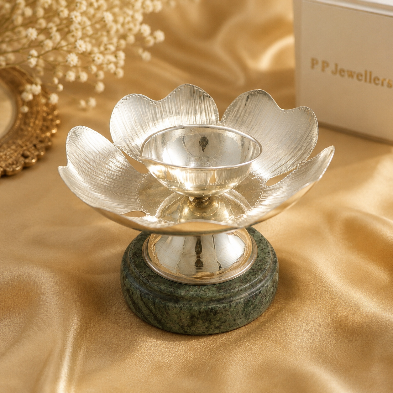 kishita Silver Diya