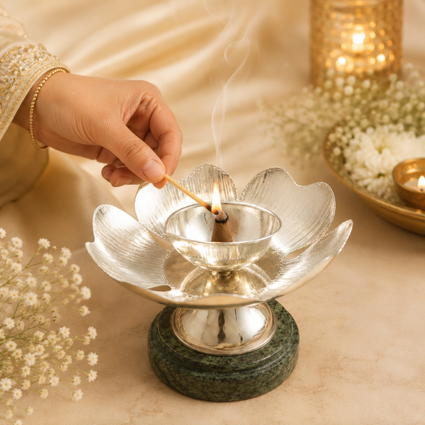 kishita Silver Diya