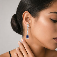Heena Cut Blue Drop Earrings