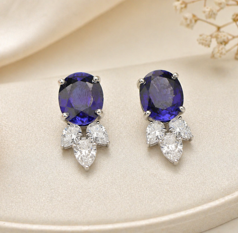 Farah Blue Stone Earrings