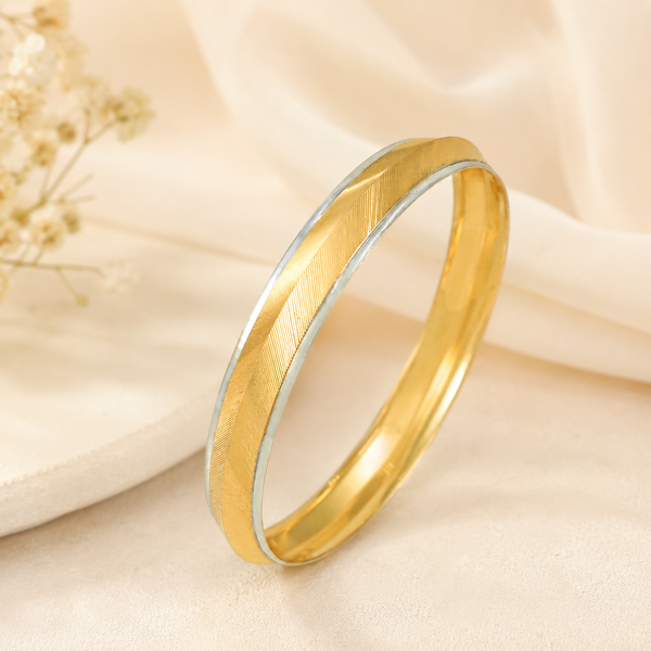 Advik Royal Dual-Tone Gold Kada For Him