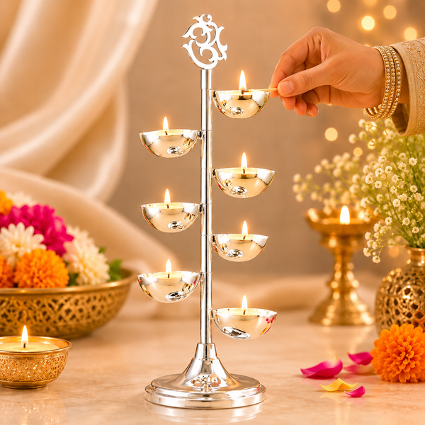 Charming Silver Diya