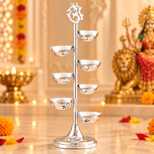 Charming Silver Diya