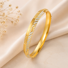 Horse Motif Dual-Tone Gold Kada For Him