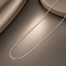 Slim Oval Link Silver Chain For Him