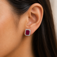 Yashvi Crimson Ruby  Glow Earrings