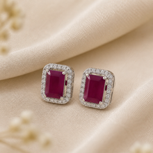 Yashvi Crimson Ruby  Glow Earrings