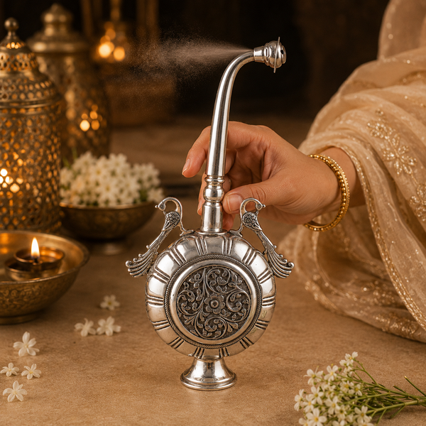 Ishrika Antique Silver GulabDaani