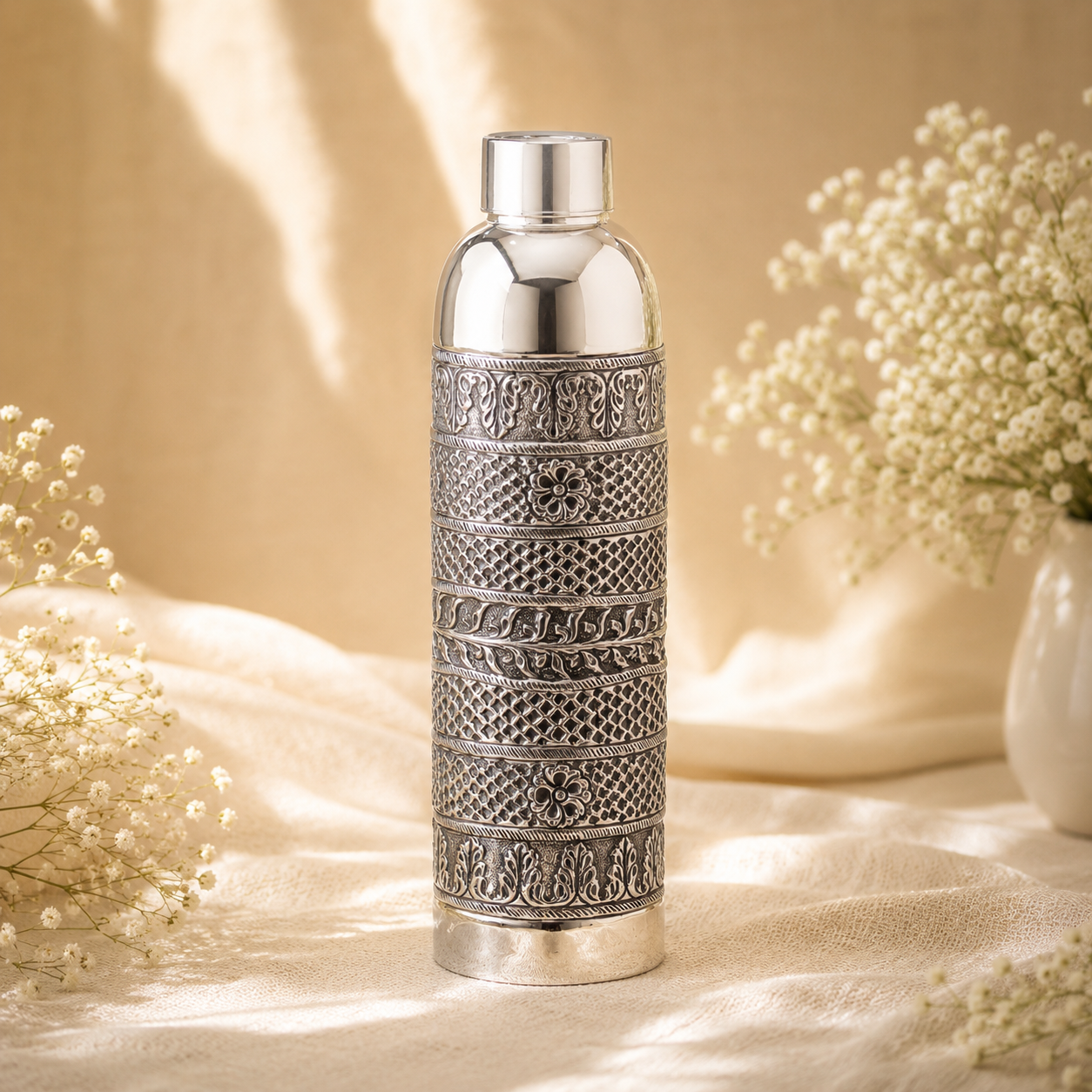 Antique Silver Water Bottle