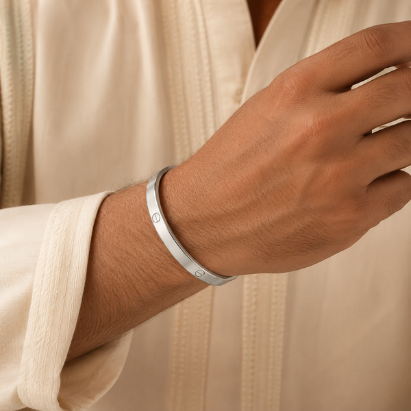 Arhan Sleek & Modern Silver Kada For Him
