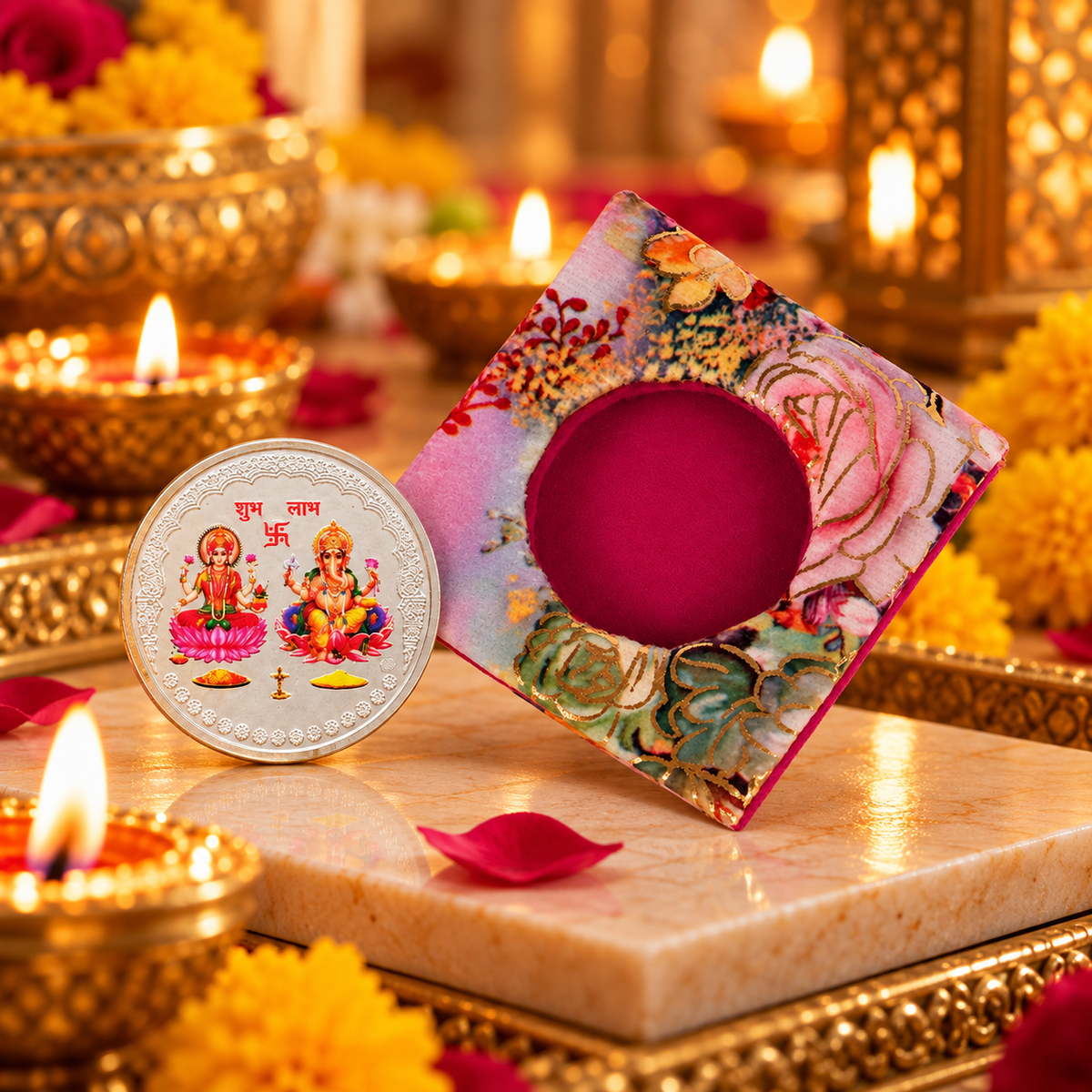 Mangal Lakshmi Ganesh 10Gm Silver Coin