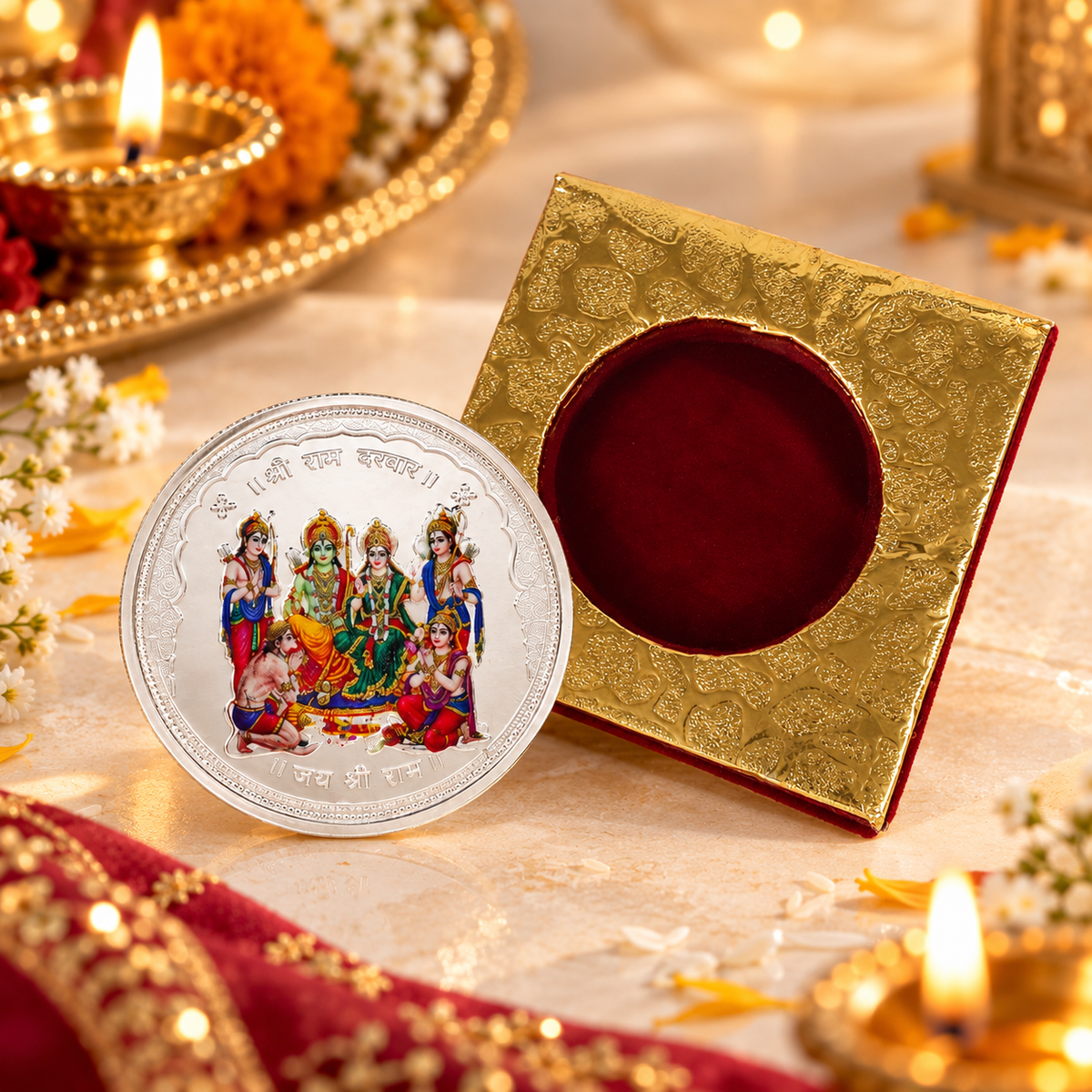 Ayodhya Ram Darbar 20Gm Silver Coin