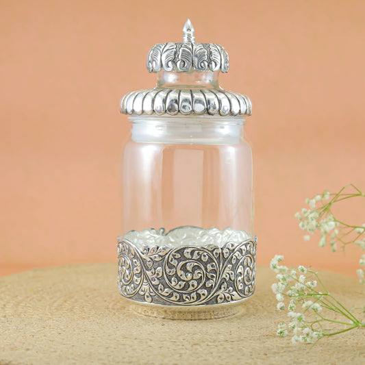 Sensational Silver Multipurpose Jar