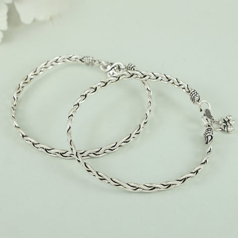 Kiara Elegant Sterling Silver Anklets