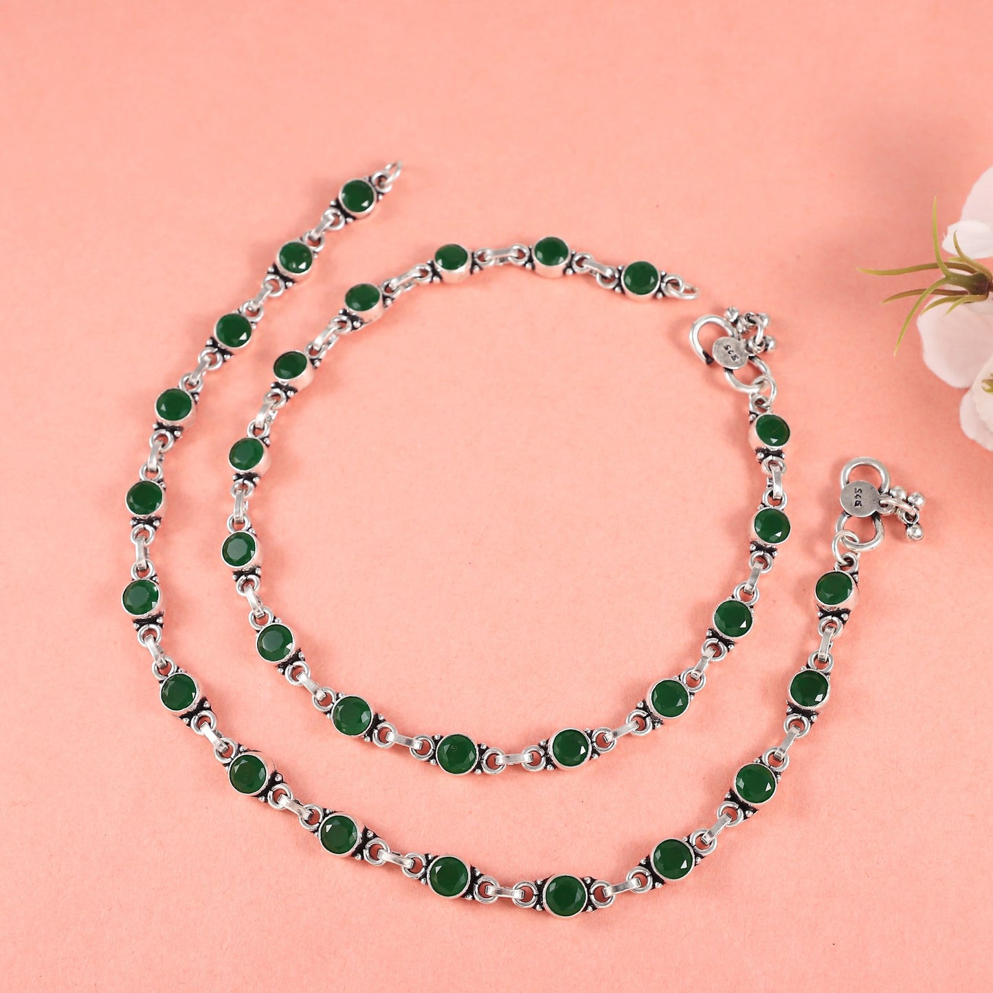 Aadhira Silver Anklets