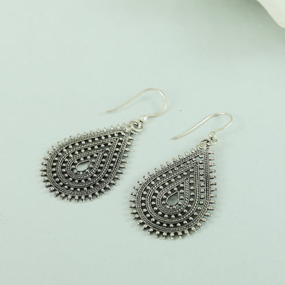 Inaara Tribal Silver Earrings