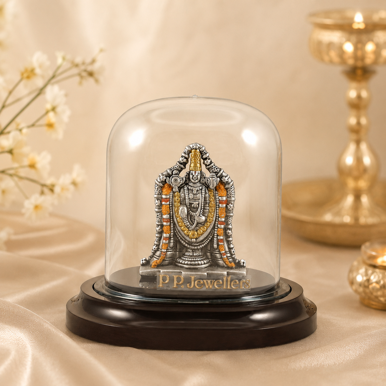 Tirupati Balaji Silver Idol