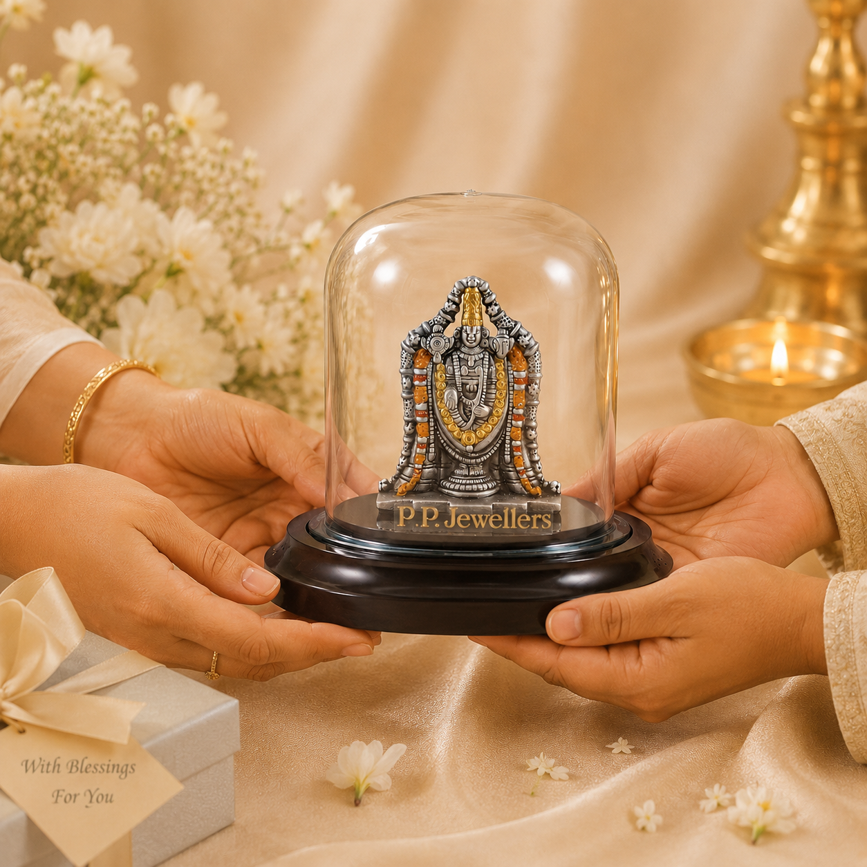Tirupati Balaji Silver Idol
