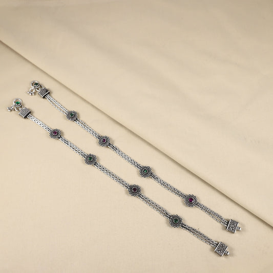 Ira Silver Anklets