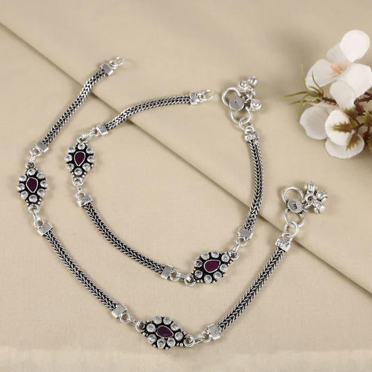 Siena Silver Anklets