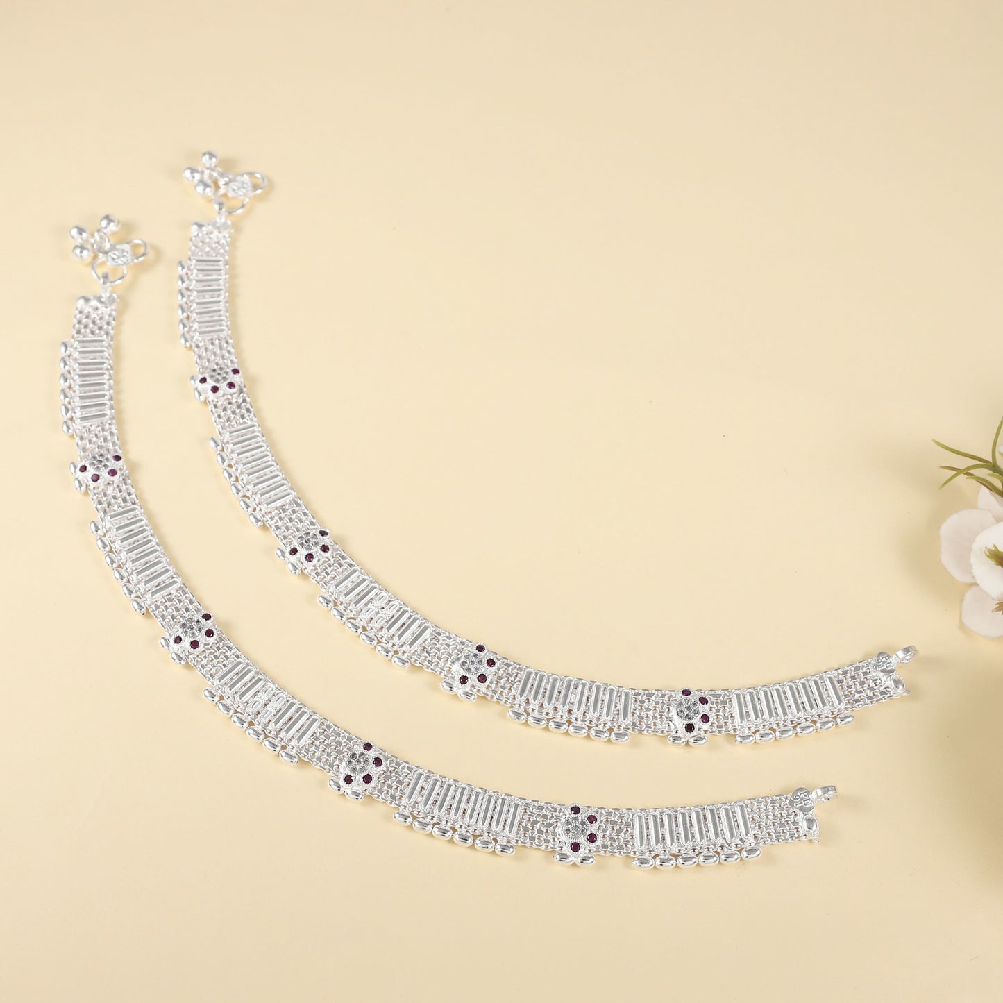 Alani Silver Anklets