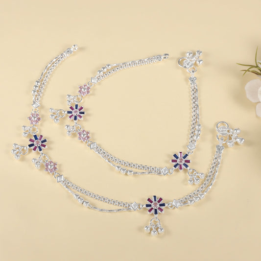 Khushi Silver Anklets