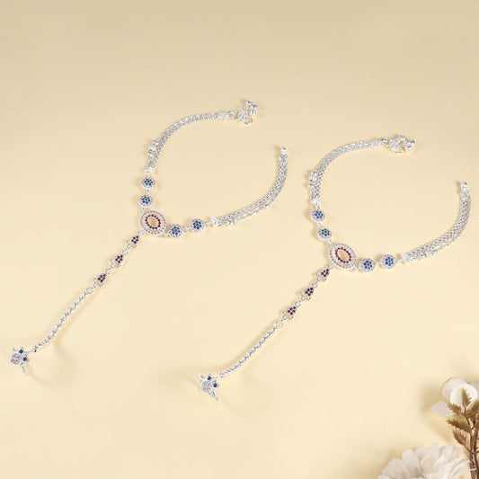 Harini Silver Anklets