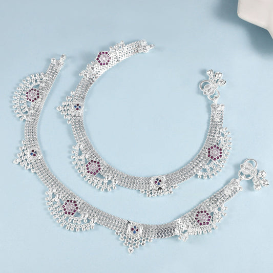 Amaya Silver Anklets
